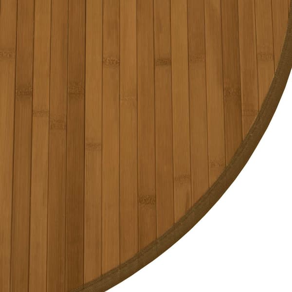 vidaXL Pyöreä Matto, Ruskea, 60 cm, Bambu