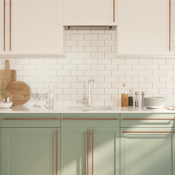 vidaXL skabsgreb 20 stk. bronze 480 mm rustfrit stål