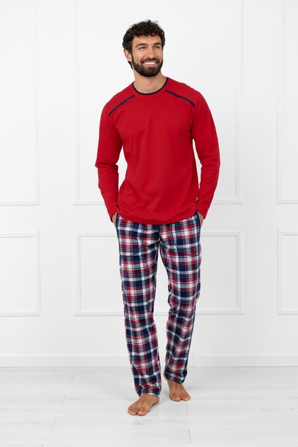 Öland herrpyjamas långärmad, långbyxor L