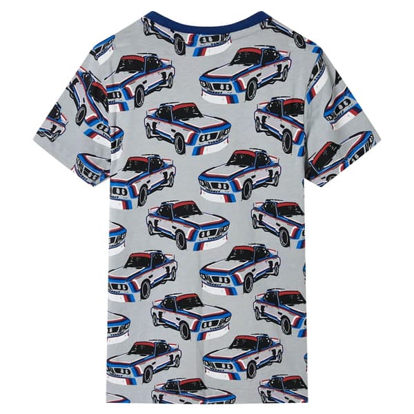Barnpyjamas med korta ärmar, grå, 128