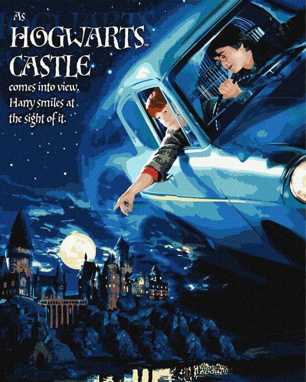 Målning med siffror - Harry Potter bilflyg
