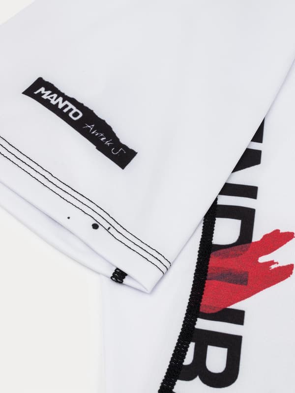 Manto Rashguard Lyhythihainen Overhead Valkoinen S