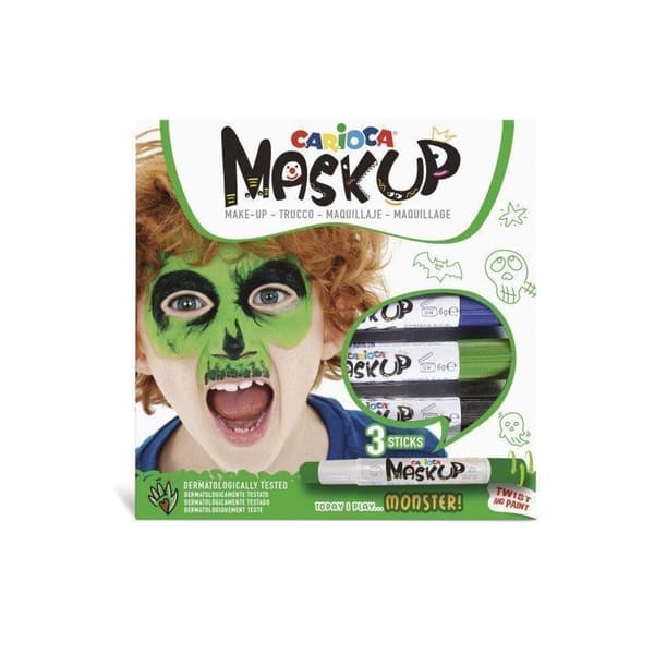CARIOCA MONSTER FACE KYNÄT, 3 VÄRI 43051