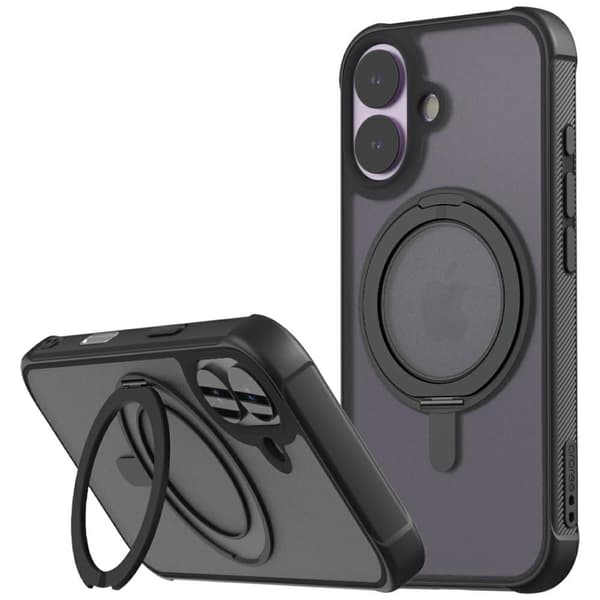 Araree Duple M Stand MagSafe-etui til iPhone 17, sort