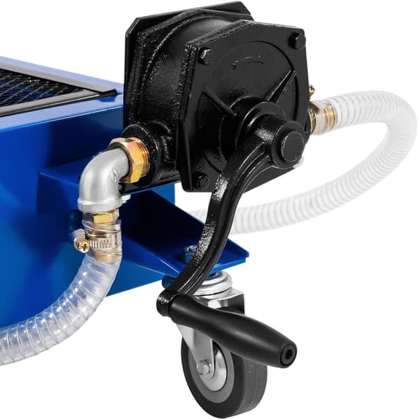 Avloppsvagn för oljebyte med handpump 20l/min 75 l