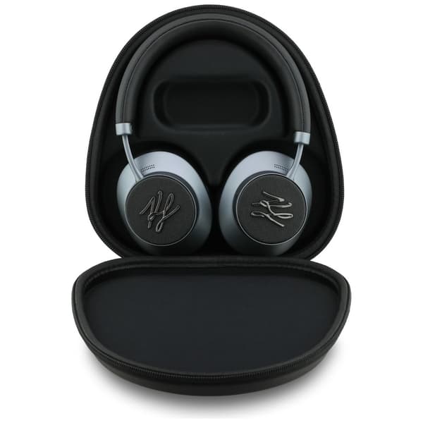 Karl Lagerfeld Grained Initials Bluetooth ANC Over-Ear Hörlurar Svarta