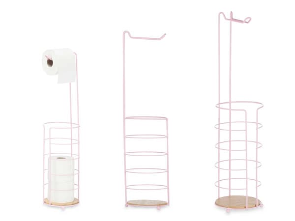 Pink toiletpapirholder