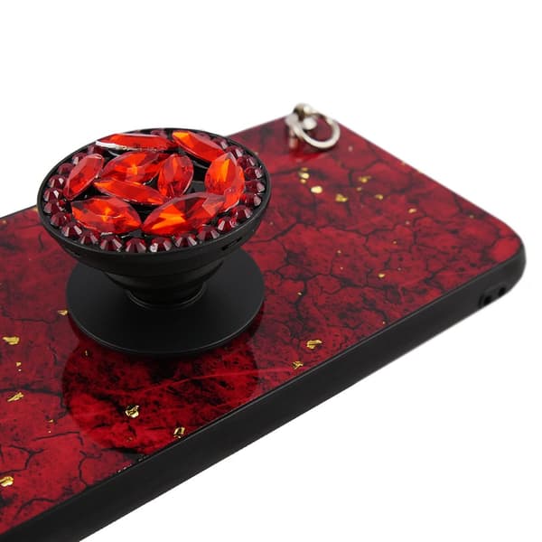 Epoxy Guld Samsung Galaxy S10E Etui - Rød
