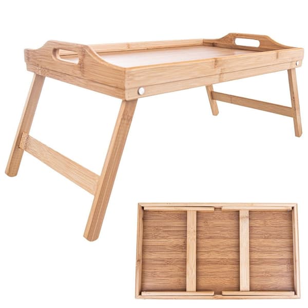 Foldbart morgenbord i træ 50x30x24,5 cm