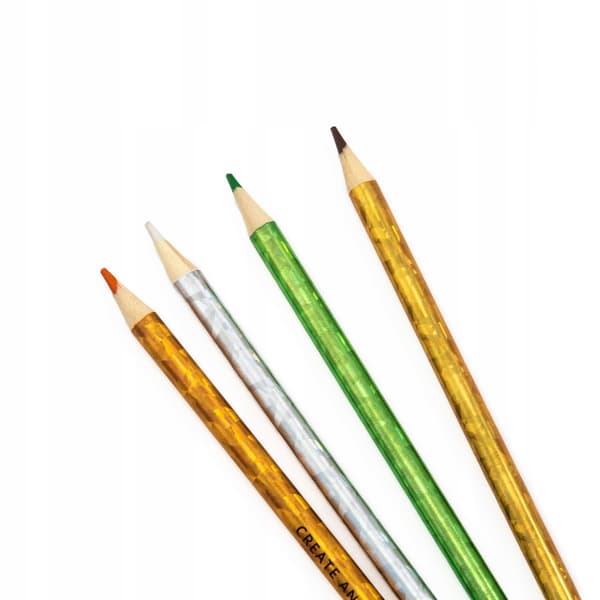 HOLO CRAYONS 12 COLOURS KIDEA 6554