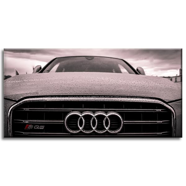 Canvastavla Barn Audi Bil 80x40