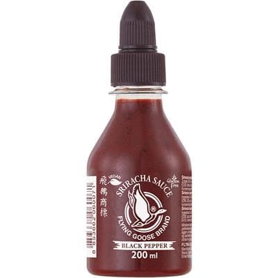 Flying Goose Sriracha chilisauce med sort peber 200 ml