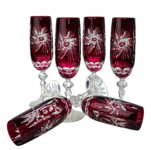 Ruby Crystal Champagneglas 170ml Olive Grinder