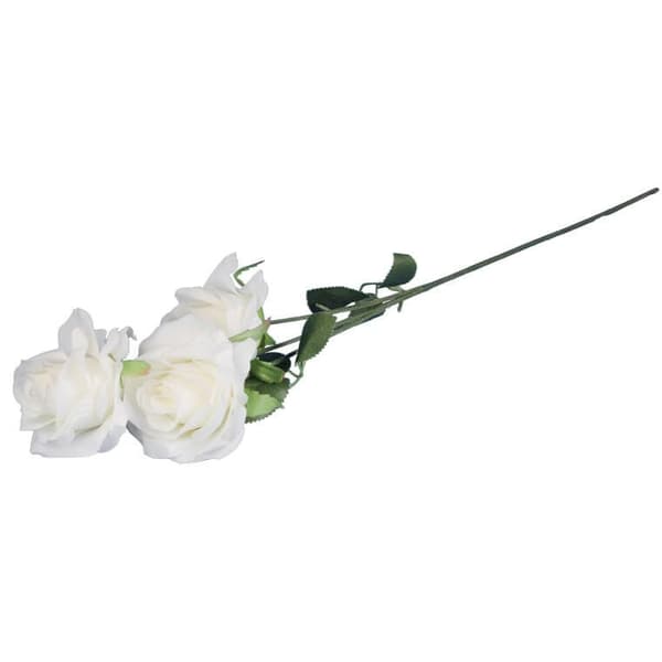 GRÆN 3 ROSER 66 cm HVID