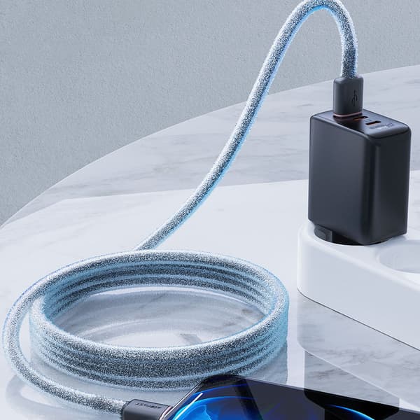 Kabel för iPhone MFI USB - Lightning 2.4A 1.2m svart