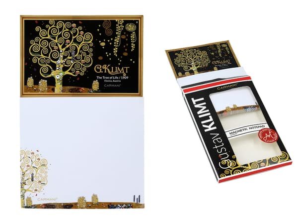 Magnetisk notesbog, stor - G. Klimt, Livets træ (carmani)