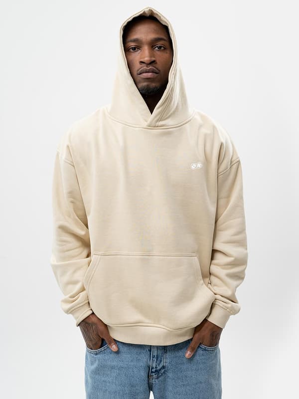 Lucky Dice Small Dice Herre Oversized Hættetrøje Lys Beige M