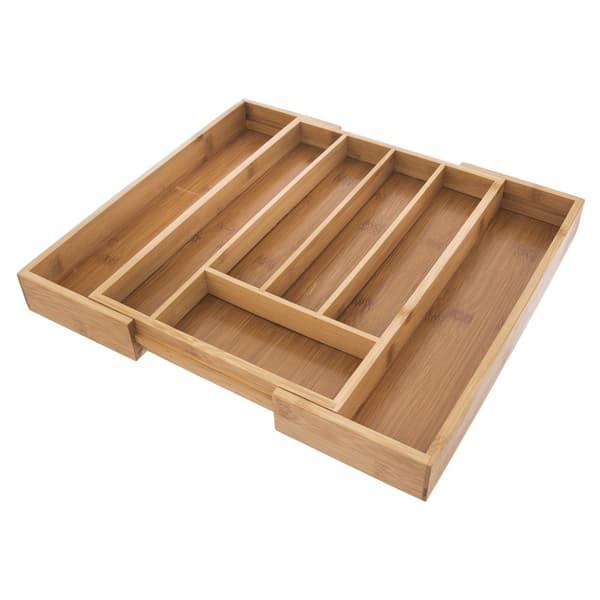 Utdragbar besticklåda i bambu 35,5x26 cm