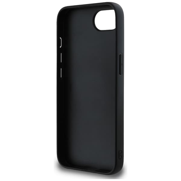 DKNY Repeat Texture Pattern med Tonal Stripe-skal till iPhone 16e, svart