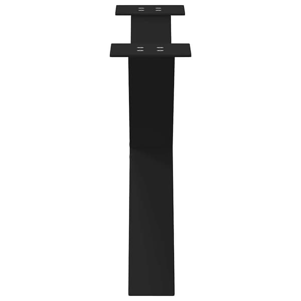 vidaXL X-formade soffbordsben 2 st svart stål