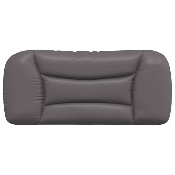 vidaXL hovedgærdehynde, grå, 90 cm, kunstlæder