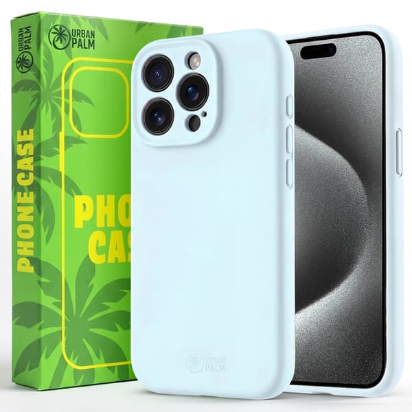 UrbanPalm iPhone 15 Pro Max Silikone-etui til MagSafe, Dueblå