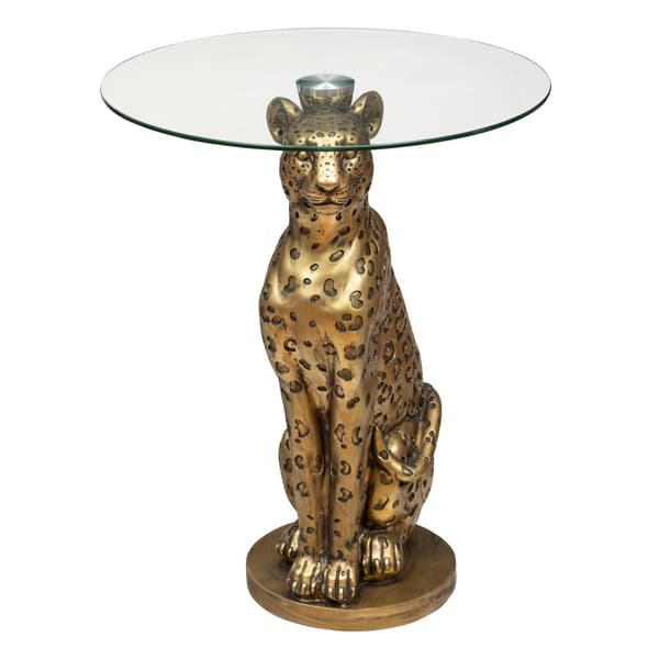 Runt leopard soffbord