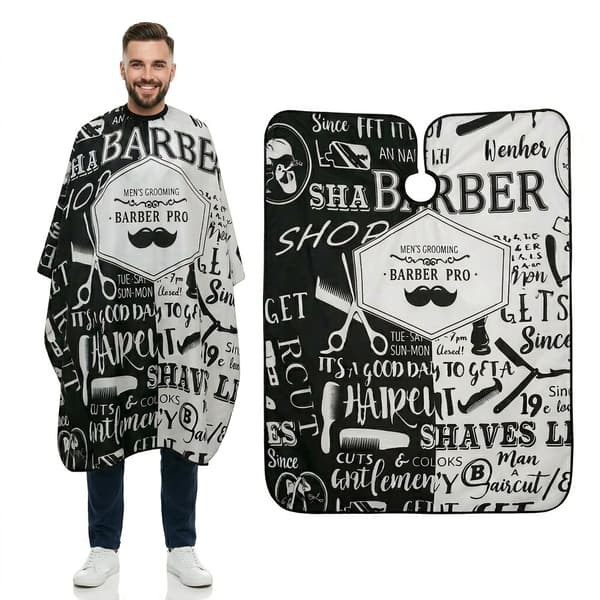 Barbermantel för en stor hårsalong