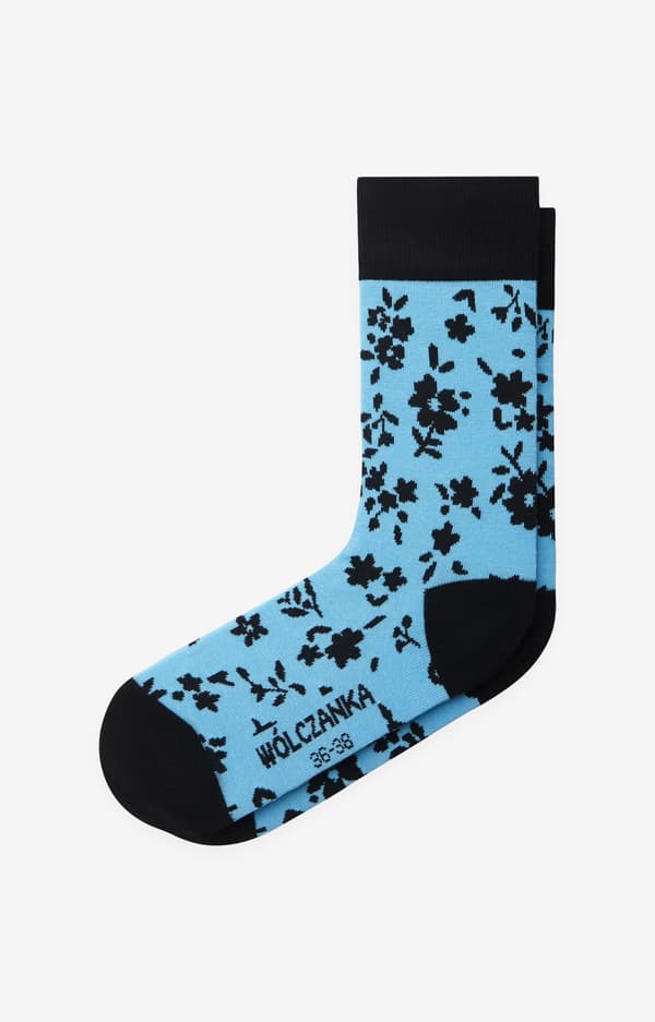 Blommiga strumpor 42-43
