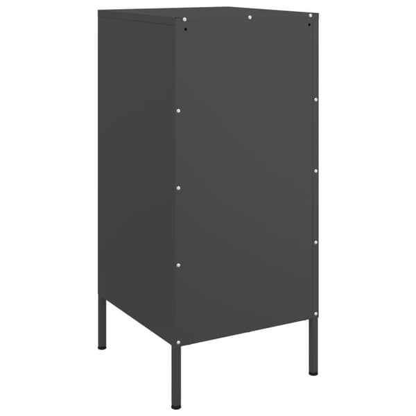 vidaXL skabe, 2 stk., sort, 36x39x79 cm, stål