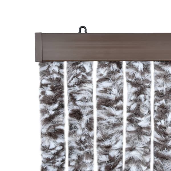 vidaXL Flugnät brunt och beige 56x185 cm chenille