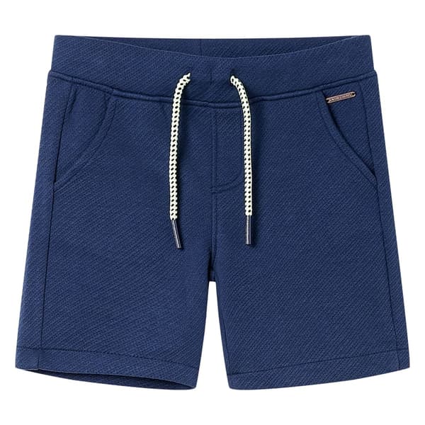 Børneshorts med snøre, mørkeblå, 104