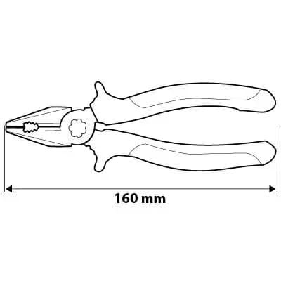 Neo Tools kombinationstänger 160 mm härdade käftar 01-010