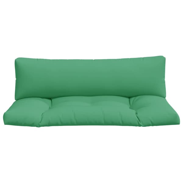 vidaXL Pallsoffkuddar, set om 2, gröna, tyg