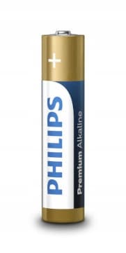 4 AAA alkaliske batterier Philips Premium Alkaline