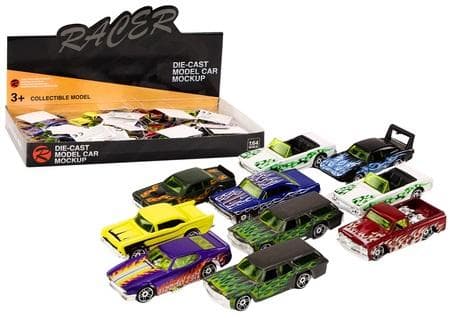 Metalophængs racerbil 1:64 MIX