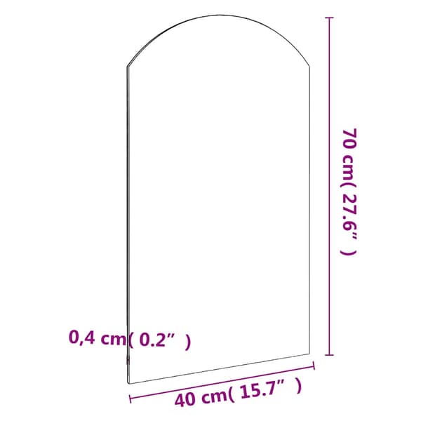 vidaXL spejl, 70x40 cm, glas