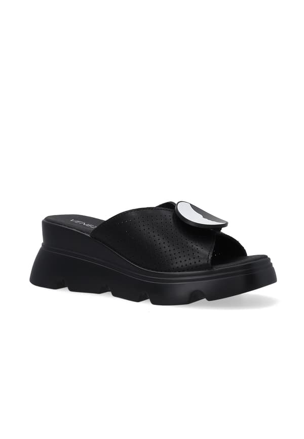 Klassiske sorte kile sandaler Klassiske sorte kile sandaler 38