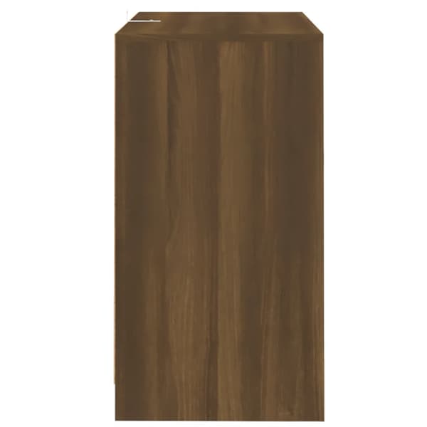 vidaXL skab brunt egetræ 70x41x75 cm træbaseret materiale