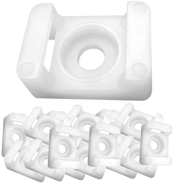 Buntbandshållare 16x11 mm Vit 100 delar