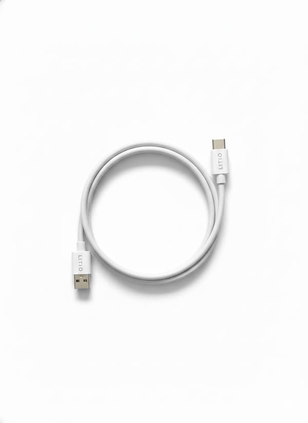 USB-kabel 50 cm hvid