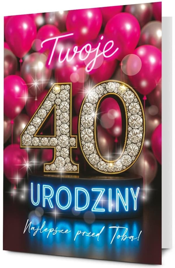Mega-syntymäpäiväkortti 40
