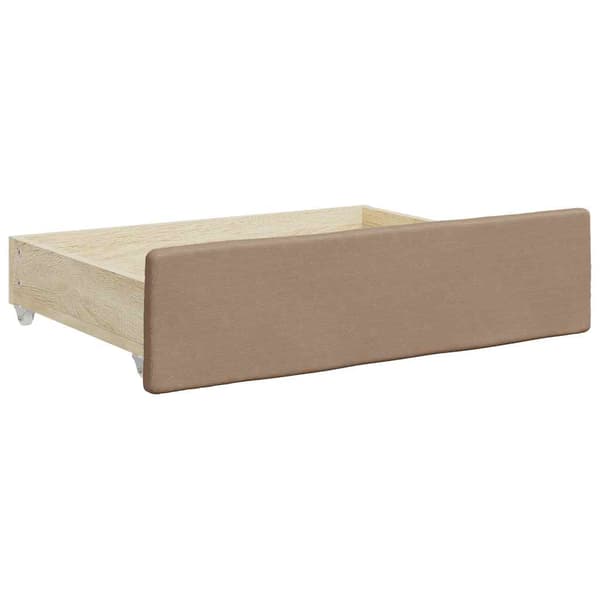 vidaXL Undersängslådor, 2 st, Cappuccino