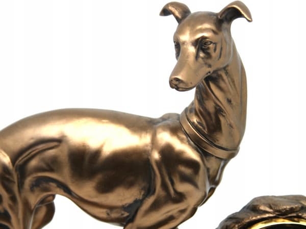 Dekorativ stående klocka - Hundfigur - Greyhound