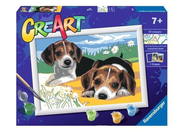 CreArt för barn: Jack Russell-valpar