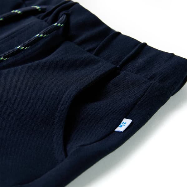 Børneshorts med snøre, marineblå, 104