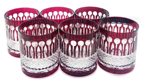 Ruby Crystal Whiskyglas 350ml Franska