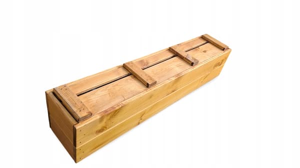 Urtepotte til altan, vindueskarm, træ, rektangulær, egetræsfarvet, 90x18 D27