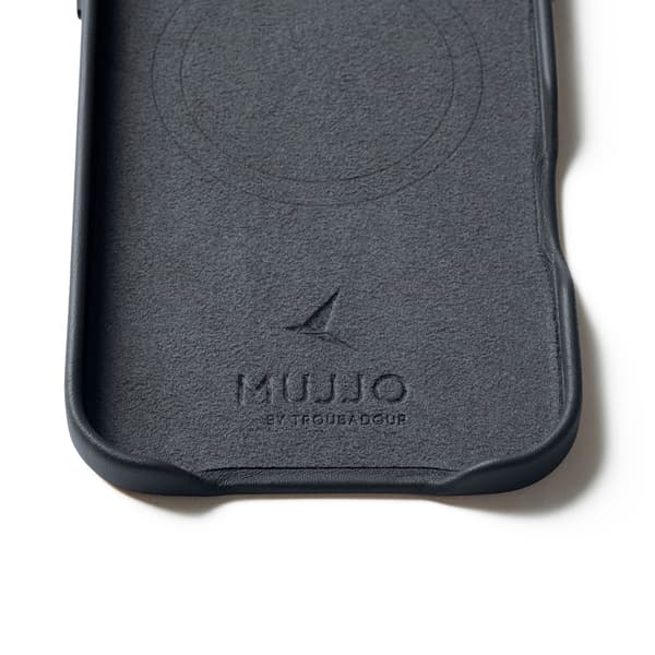 MUJJO iPhone 17 Air Läderfodral Basalt