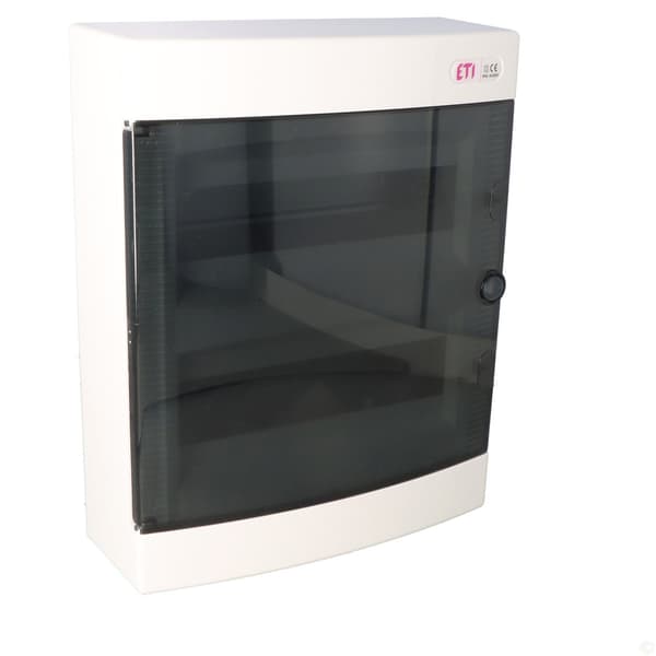 Påbygget fordelingstavle 24 moduler IP40 transparent dør ECT24PT-s